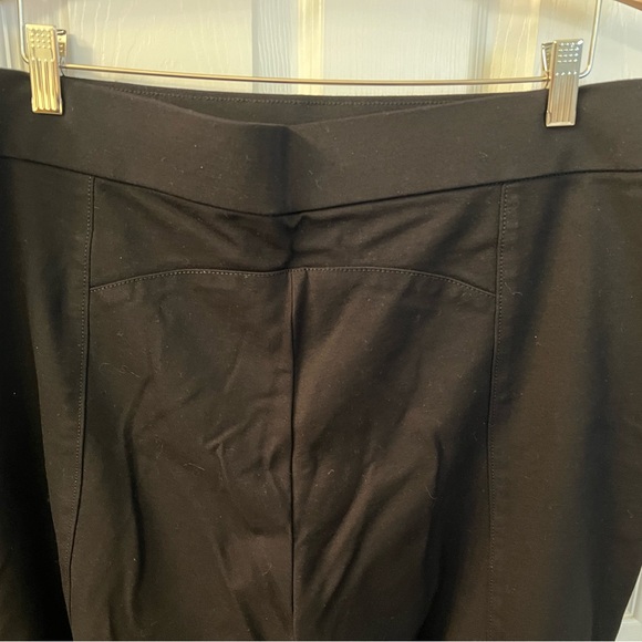 Anne Klein Black Stretchy Pull-On Hollywood Waist Slim Ankle Pants Sz XXL - Picture 6 of 8